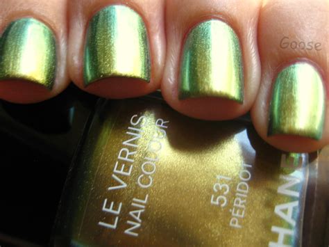 Goose's Glitter: Chanel Peridot Swatches and Review